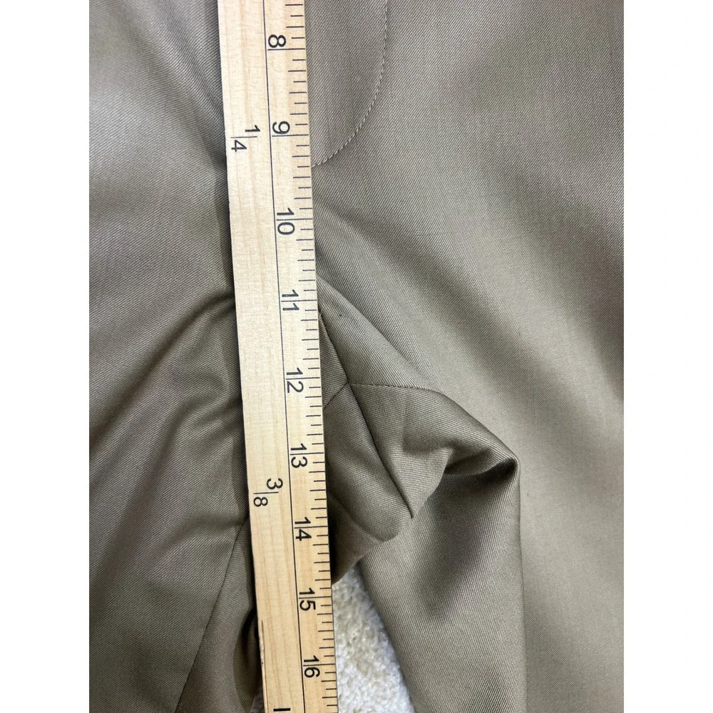 Jos A Bank Traditional Fit Signature Gold Men Wool Pleated Dress Pants 37‎ Brown